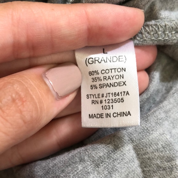 Grey and Pink Crop Top - Picture 4 of 4